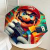 1pc Mario Gamer Superhero Automatic Folding Umbrella - Compact 8-Rib Design, Durable Plastic & Iron, Lightweight for Outdoor Daily Use,  a0929195