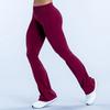 Yoga Micro-Schlaghosen für Damen aus Nylon-Stoff Weiter Bein Dehnbar Sportbekleidung zum Laufen und Fitness