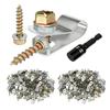 201/401pcs 304 Steel Fence Line Clip with Fastening Nails Easy To Use Suitable for Secure Wire Installation On Posts