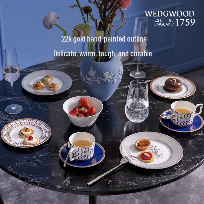 Wedgwood Golden Age Midnight Blue 2-Cup Tea Set