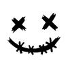 G012 15X12CM Smile Vinyl Stickers For Motorcycle Helmet Decals Decor Sticker Motor Helmet Smile Face Vinyl Decal