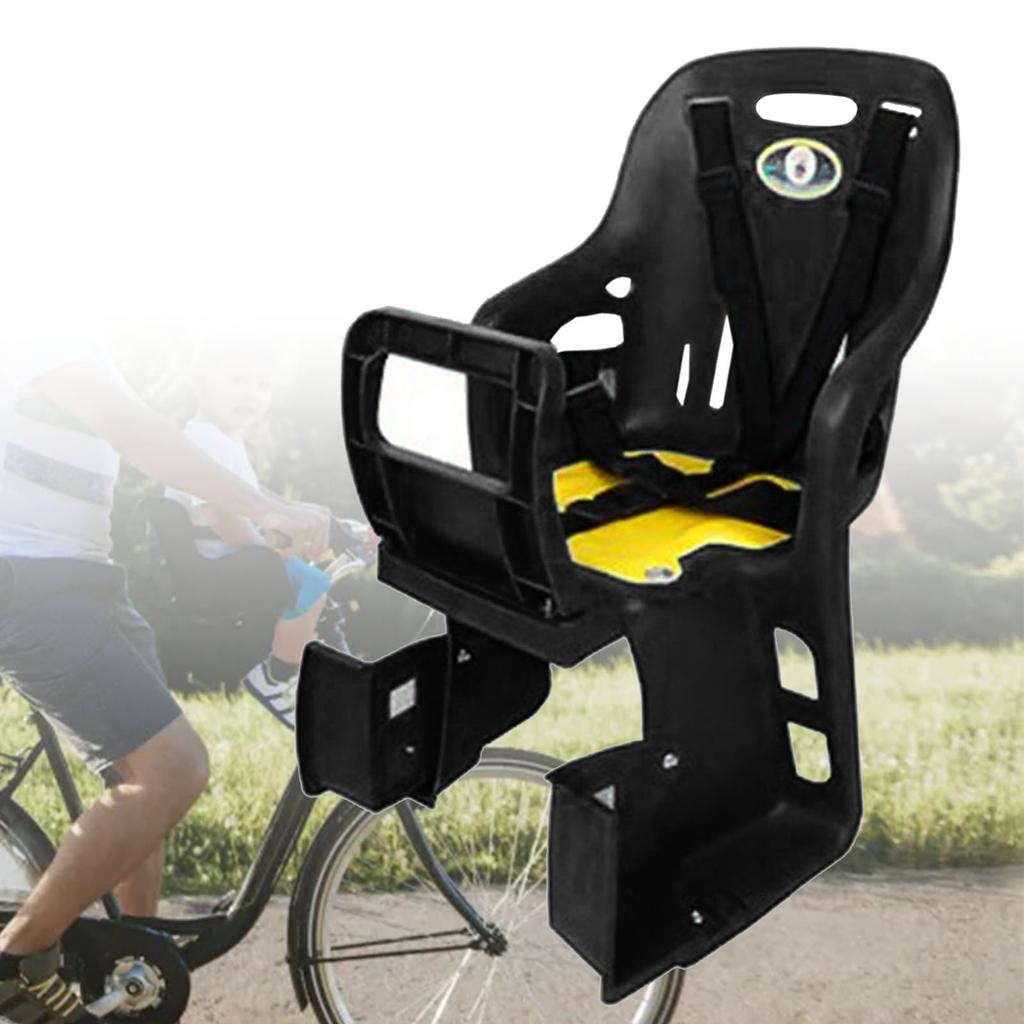 Kids Bike Seat Cycling Child Seats Child Bike Seat with Foot Rest Baby Chair Rear Child Carrier for Most Bicycle Rear Frames