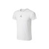 Camiseta Esportiva de Manga Curta com Gola Redonda de Secagem Rápida Masculina Tops Branco 685814-100