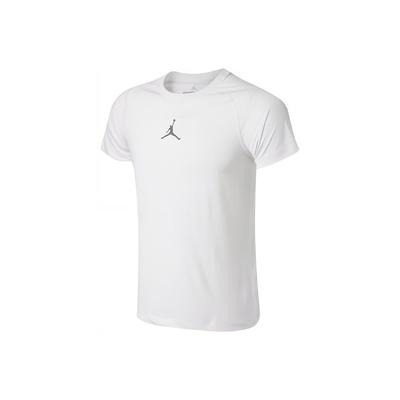Szybkoschnący T-shirt sportowy z krótkim rękawem i okrągłym dekoltem Męskie topy Biały 685814-100