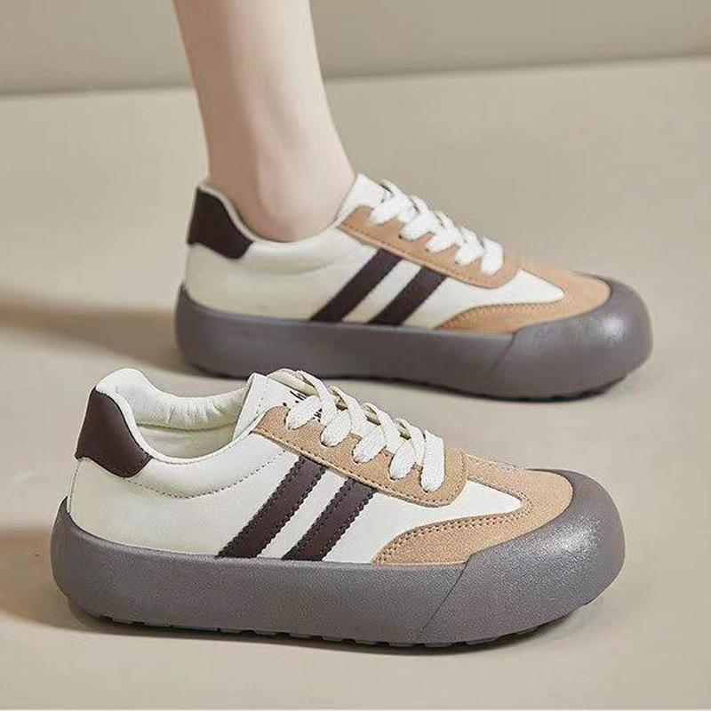 Sapatos de treinamento alemães femininos novos sapatos de plataforma de primavera e outono sapatos brancos sapatos esportivos femininos sapatos casuais retrô sapatos de prancha femininos