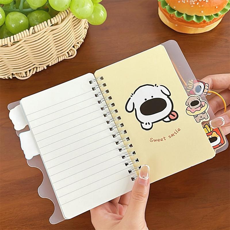 Creative Cartoon Puppy Coil Notepad Notebook Big Nose Dog Coil Book Cute Notebook Portable Account Book Notebook Stationery
