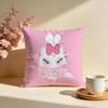 Soft Pink Kitten Cushion Cover Soft Pillow Cases for Home Bedroom Living Room Sofa