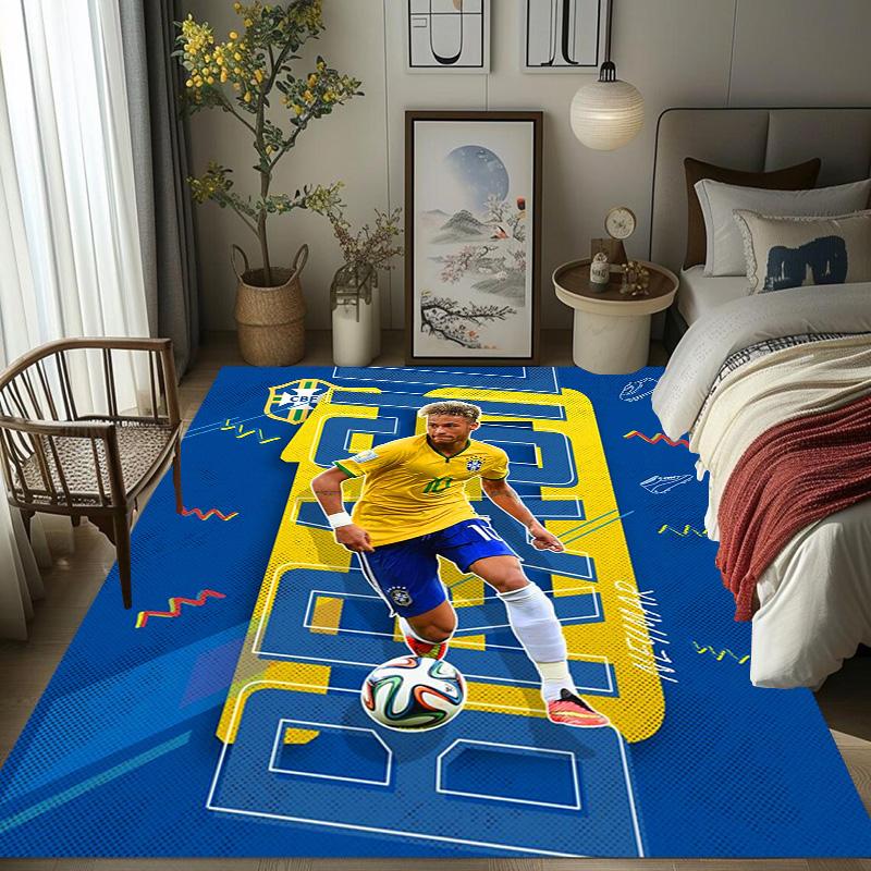 Brazilian Football Glory carpet Living room and bedroom mats printing Protective pad Room Office chair cushion
