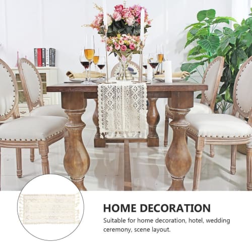 Two White Lace Placemats, Nordic Style, Heat-Resistant, Vintage Afternoon Tea Coasters