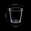 Pack of 100 Clear Plastic Shot Glasses 30ml Crystal Cups for Weddings Stackable Disposables Shot Glasses Party