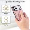 Crossbody Ring Holder Cards Solt Wallet Flip Leather Phone Case For iPhone 17 Pro Max 16 Plus 15 14 13 12 11 Long Lanyard Cover