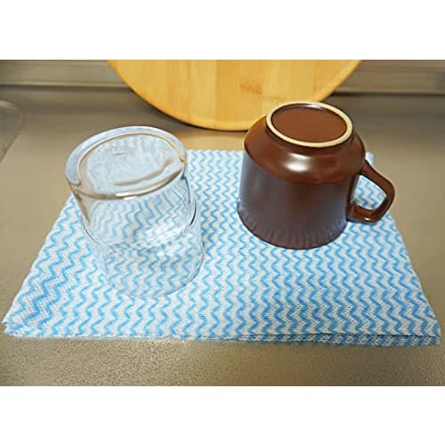 Kakuri Sangyo SUNDRY Counter Cloths, 50 count, Blue, 34 x 50 cm, Nonwoven Fabric, for Cloths, Dusters, and Dishcloths