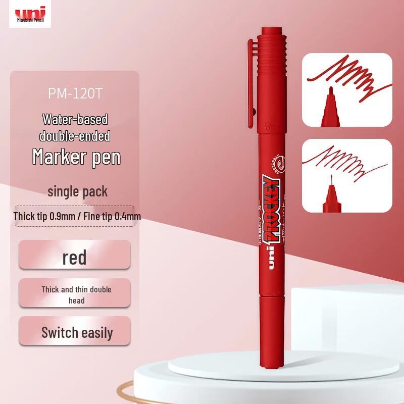 Uni Mitsubishi PM-120T Double-Ended Marker Pen