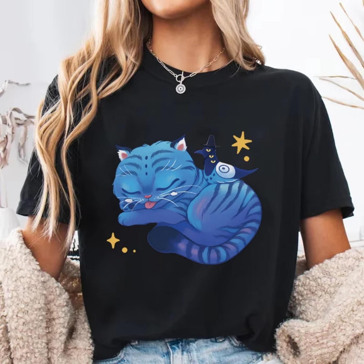 

Hot KPop Demon Hunters Tiger Graphic T Shirt Women s Men s Fashion T-shirts Short Sleeve Shirts Summer T-shirts Plus Size Tops S чёрный