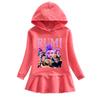 Spring & Autumn K-pop Demon Hunter Girl Hooded Rainbow Princess Dress