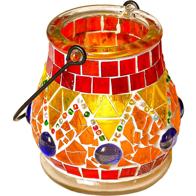 Handmade DIY Mosaic Lantern Kit: Early Education, Parent-Child Activity, Creative Team Building, Gift Toy, Flower Lantern Craft