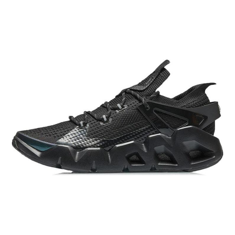 Li Ning Essence 2.3 Cushioning Slip Resistant Abrasion Resistant Low Top Vintage Basketball Shoes Men's Black AGBR045-3