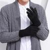 Winter Men Knitted Gloves Warm Full Fingers Touch Screen Anti-Slip Gloves for Cycling Running Driving Hiking Camping Work Mitten