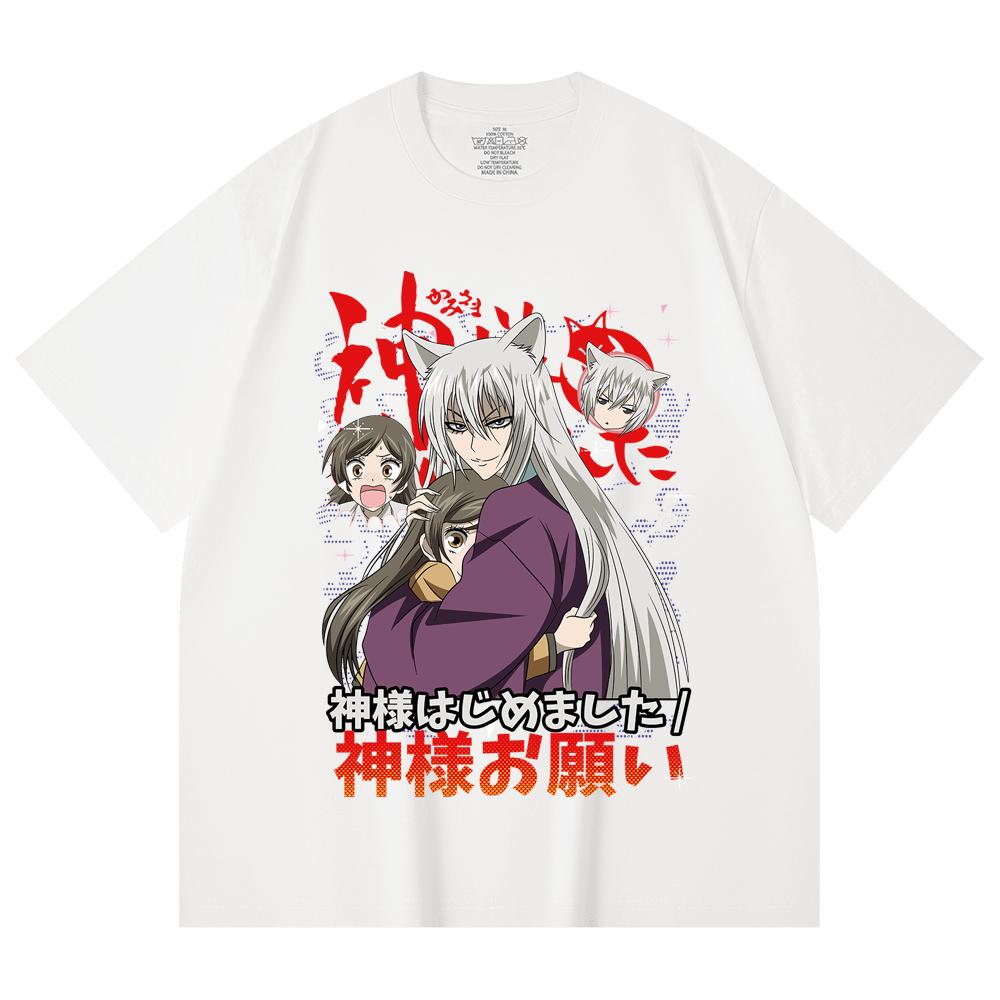 230 Gsm 100% Cotton Kamisama Kiss V1 Print Unisex Heavy Cotton T Shirt