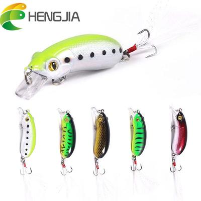1pc HENGJIA Minnow Crankbait Plastic Fishing Pike Wobbler Fishing Tackle Equipment
