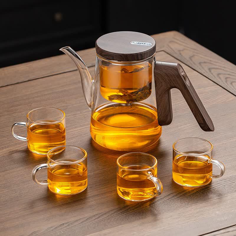 Magnetic Glass Tea Infuser Pot Set