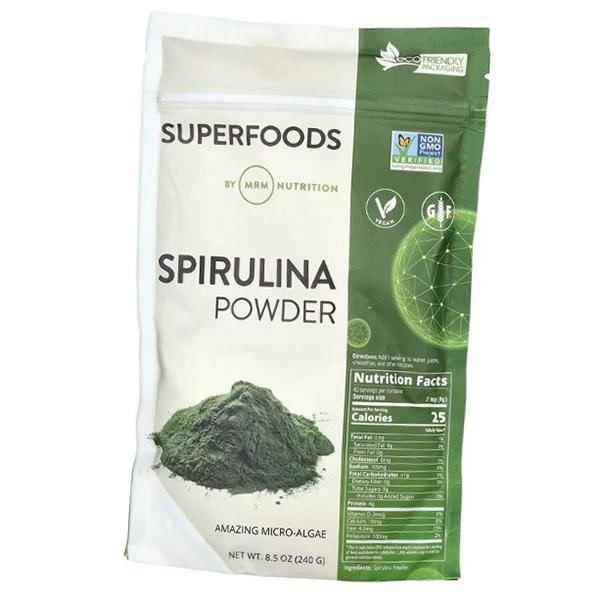 

Спирулина порошок, Spirulina Powder, MRM 240г (71122010) 240g