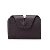 Stylish Multi-functional Cross-Grain Card Holder with Buckle for Coins and IDs