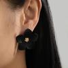 Europäische und Amerikanische Mehrschichtige Blumearrings im bunten Legierungsdesign