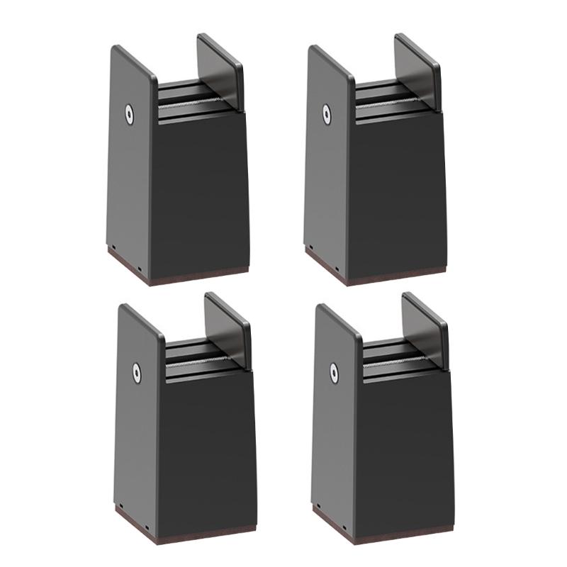 Set of 4 Sturdy Plastic Bed Risers 2Inch Thick Leg Extenders Accessory for Desk Chair Sofa Storage Solution Use