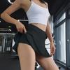 Women's Sports Skirt Fold Yoga Fitness Running Shorts Breathable Sports Anti-Exposed Skirt