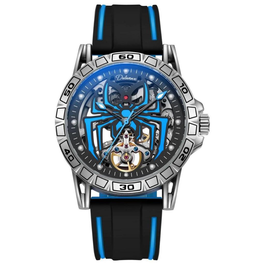 Durenwei Automatic Flywheel Men's Waterproof Luminous Spider Concept Watch