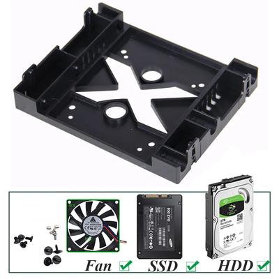 Posizione unità ottica da 5,25 pollici a 3,5 pollici 2,5 pollici SSD Ventola 8CM Staffa Adattatore Dock Supporto per Hard Disk per Case PC