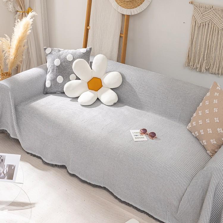 Knitted Universal Sofa Towel Nordic Ins Wind Cover Cloth Full Cover Sofa Cushion Cover Cover Blanket Single Three People All Seasons