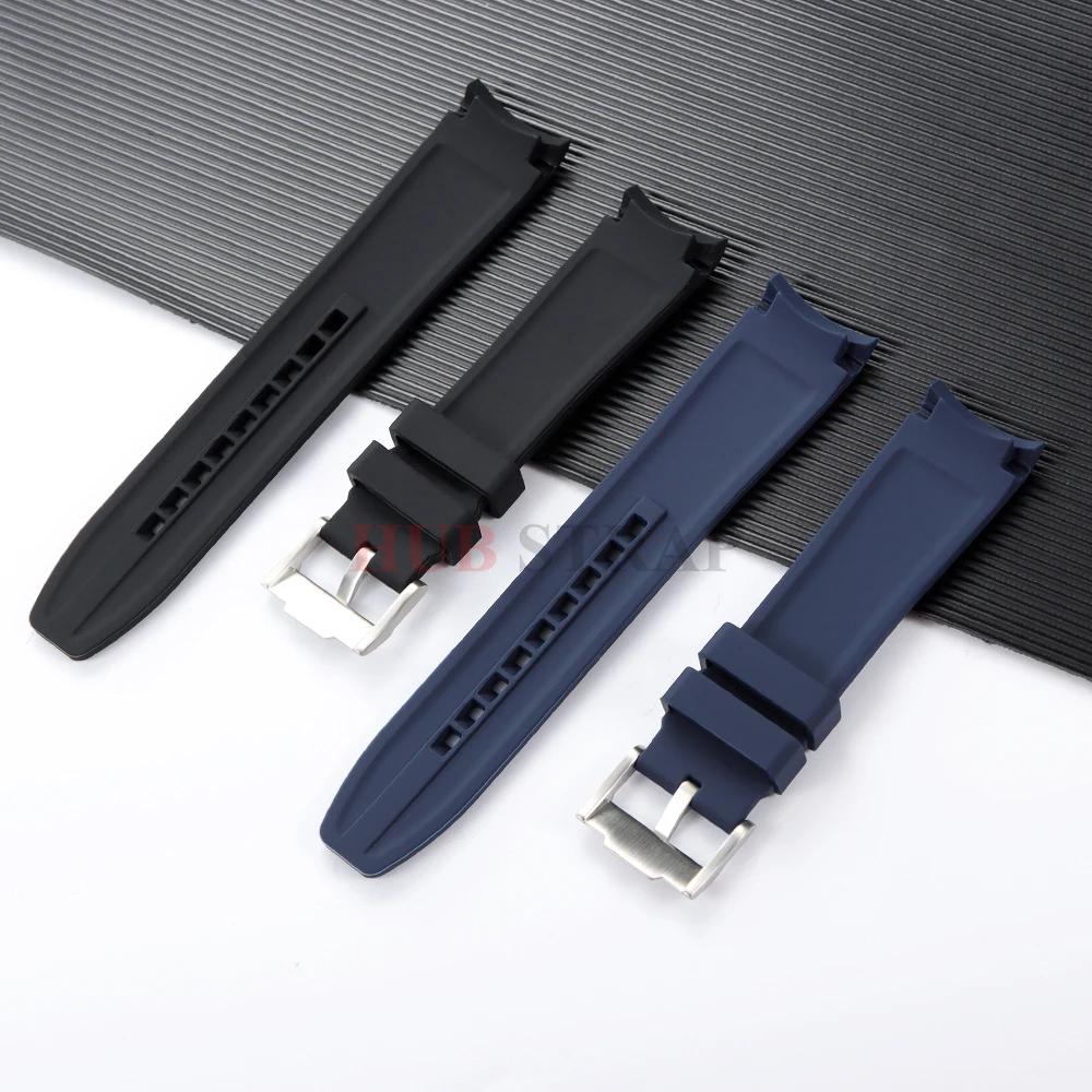 20mm 22mm Strap for Swatch for Moonswatch Curved End High Quality Silicone Watchband Replacement Wristband Sport Watch Band