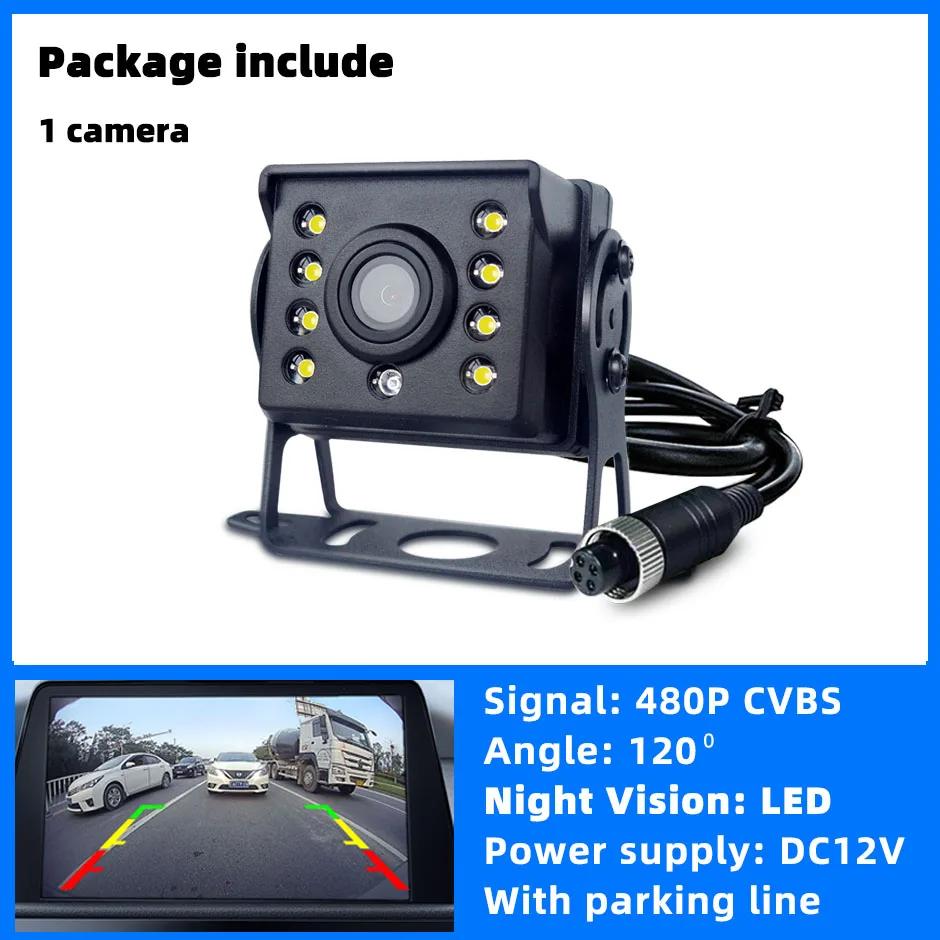 

4 PIN Reverse Backup Camera Assist System Rear View Cam Parking Safety Night Vision for Truck RV Trailer Pickup Lorry 24V Bus