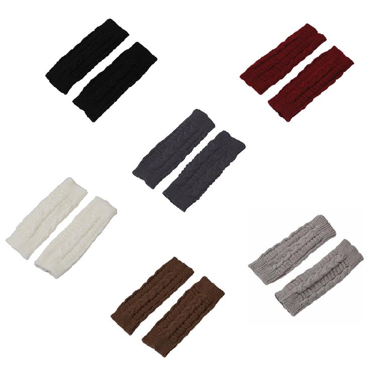 21cmx7.5cm Short Figure 8 Twist Half Fingerless Gloves For Women and Men