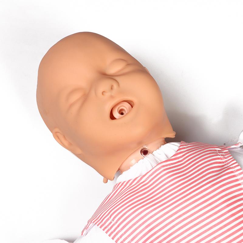 Modèle d'infarctus du nourrisson Mannequin d'entraînement à l'obstruction des voies respiratoires du nourrisson Mannequin de RCR Outil d'enseignement médical