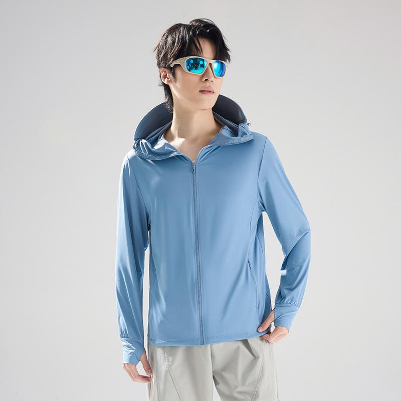 Couple's Ice Silk UV Protection Clothing - Ultra-thin, Breathable, Quick-drying, and Cooling Summer Wear.