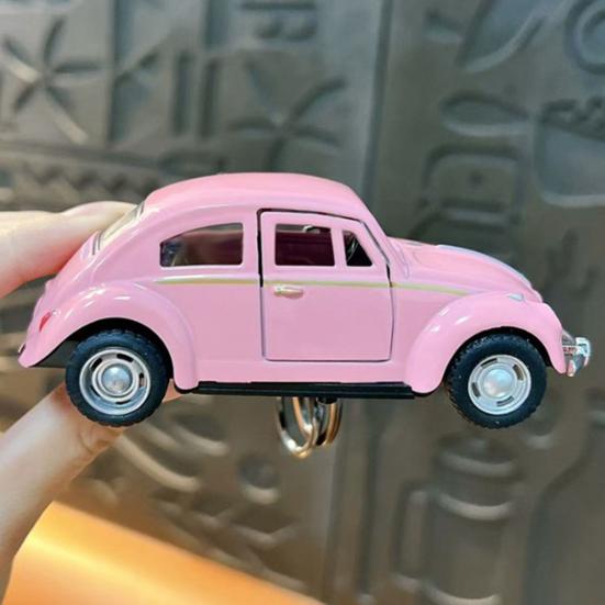 Přívěsek na klíče s otvírákem dveří auta na zpětný chod, kreslený design, dvojitý kroužek, přívěsek na školní tašku