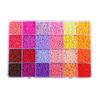 24-Grid Glass Seed Bead Set: Hot & Cold Colors for Handmade DIY Jewelry - Bracelets, Necklaces, and Accessories