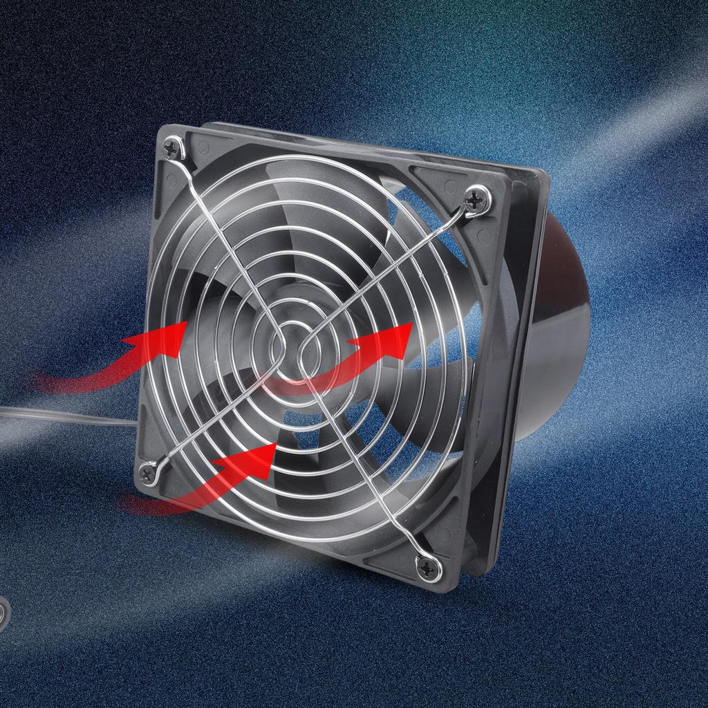 4 Inch Plastic Duct Fan With 163cm Power Cord Ideal For Engravers Welding Fume Removal And Hobbyist Applications