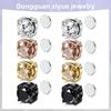 Zircon Magnetic Ear Clips Non Piercing Earrings for Women Men Fashion Jewelry