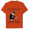 Black Cat I Was Told To Check My Cattitude T Shirt for Men Women Tops Funny T Shirt Short Sleeve Tees Summer Brand Tee Shirt