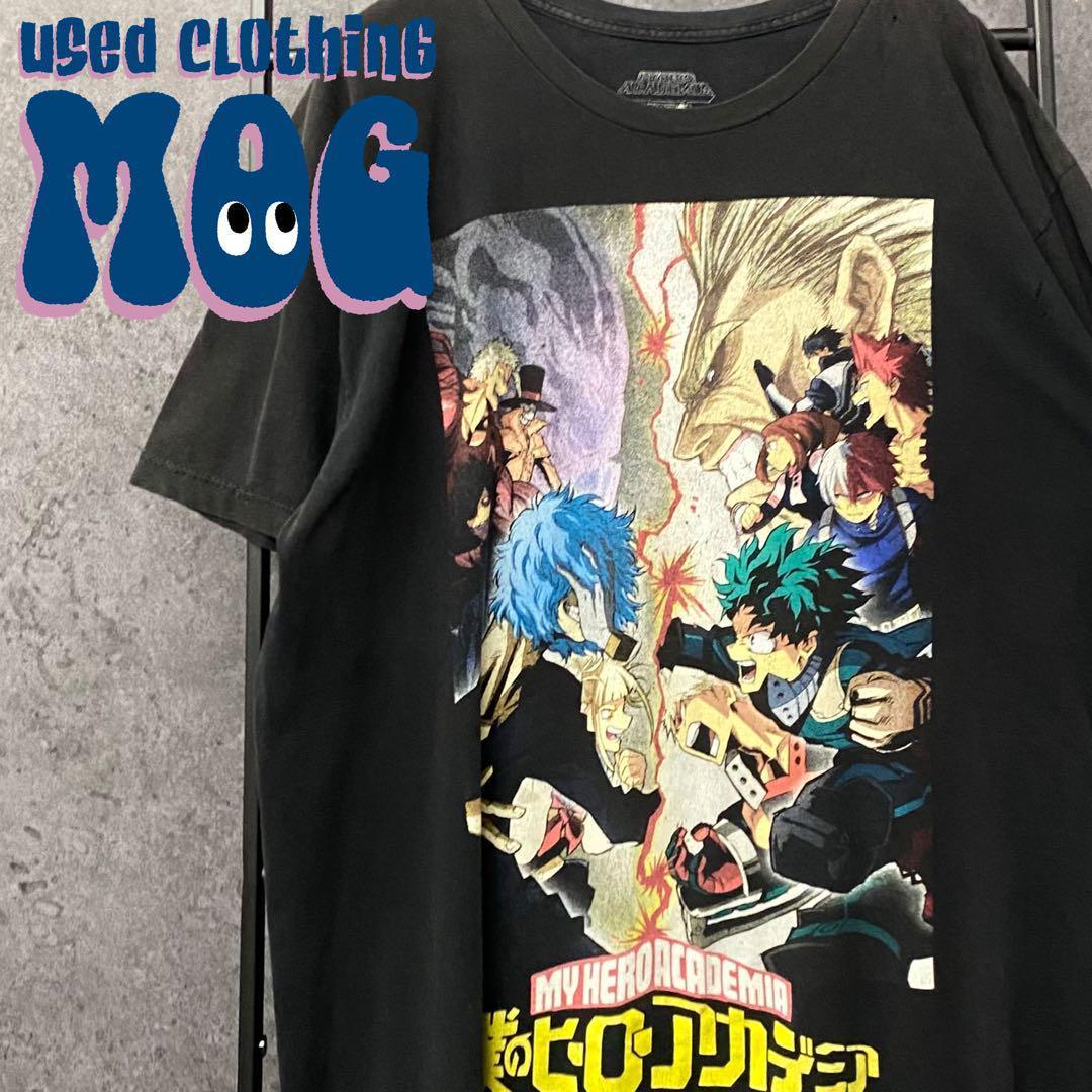 

[USED] US Vintage My Hero Academia Anime Character T-Shirt, Black, Men s, Size L