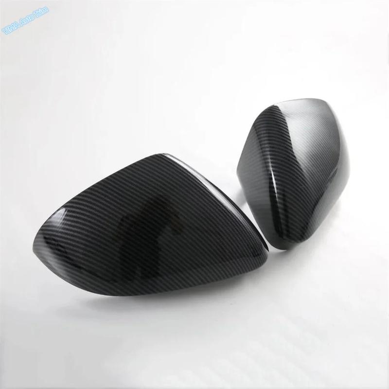 ABS Carbon Fiber Look Outside Rearview Mirror Decoration Stickers Cover Trim For BYD Sealion 7 Sea lion 07 EV 2024 2025