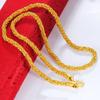 Gold Color Handsome Necklace Men's Temperament Twist Necklace Chain To Send Friends and Elders Luxury.
