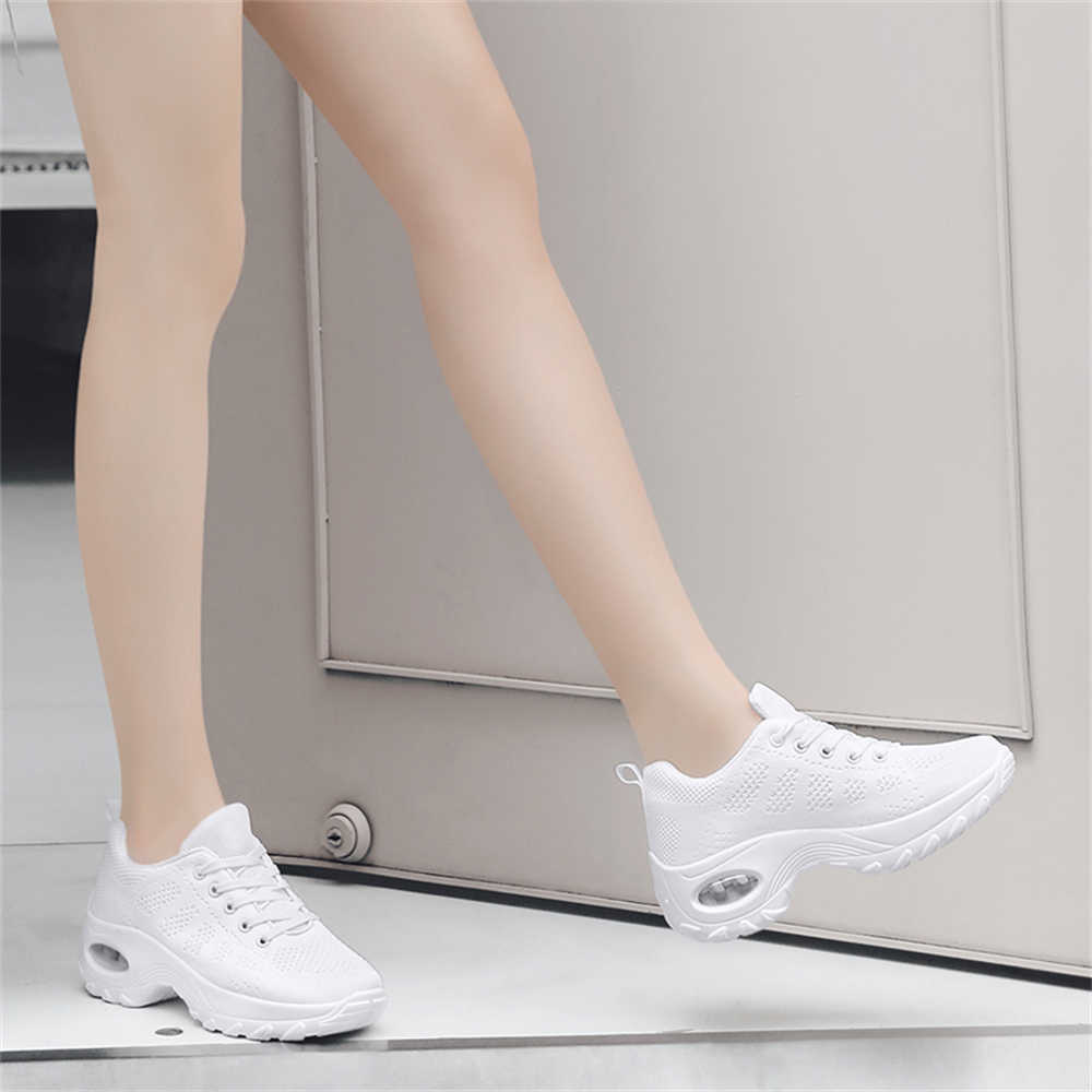 High Sole Number 42 White Women's Shose Walking Cute Shoes For Women Blue Sneakers Women Sports Low Prices Resale Pas Cher