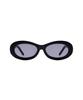 Lukadiseu Ls20 Lazio Retro Oval Sunglasses Vantablack