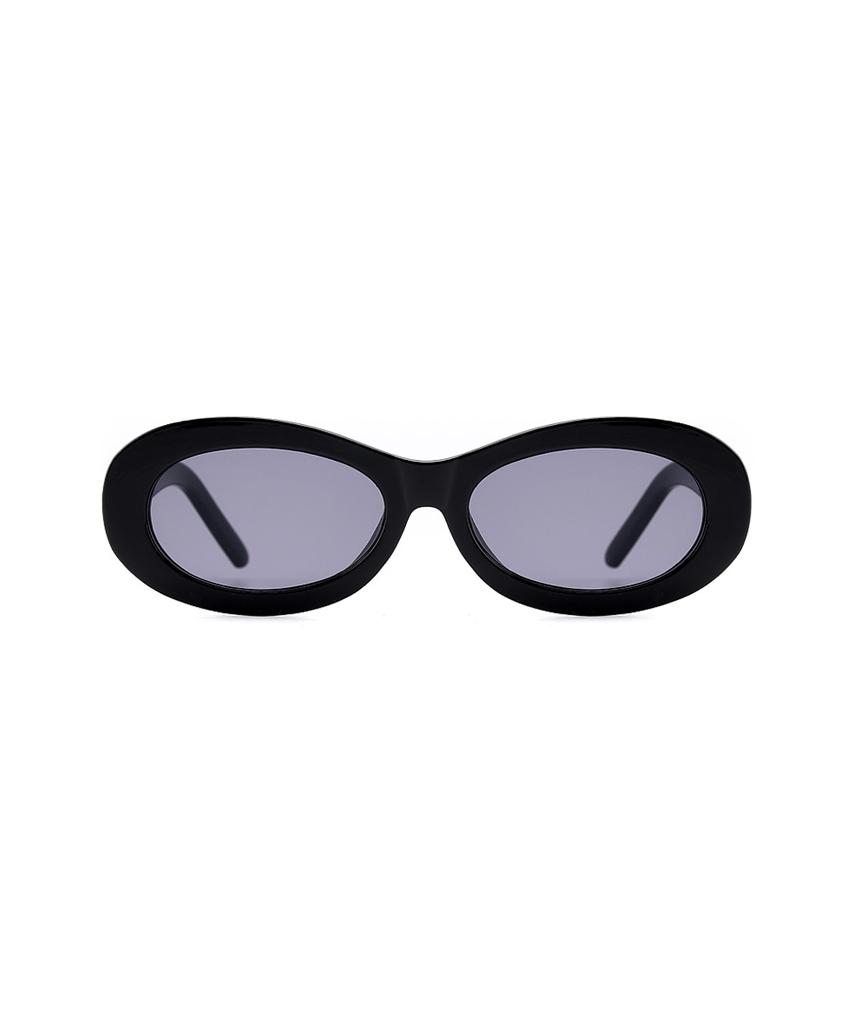 Lukadiseu Ls20 Lazio Retro Oval Sunglasses Vantablack
