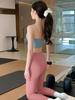Women's Beautiful Yoga Top with Chest Pads - Sports Fitness Vest for Pilates with Stylish Back Design